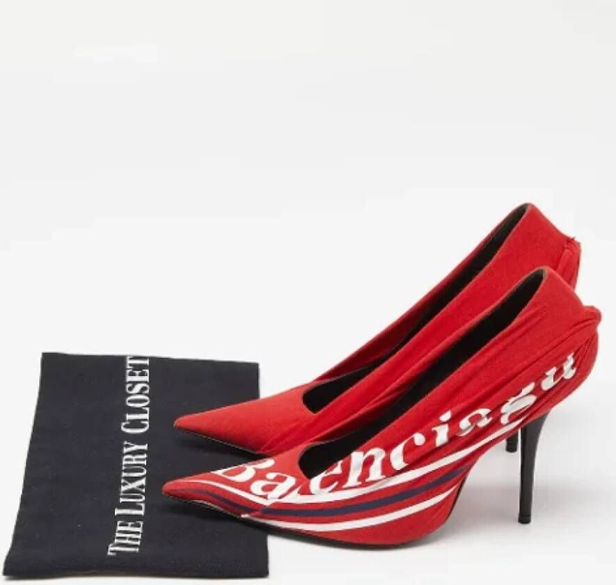 Balenciaga Vintage Pre-owned Fabric heels Red Dames