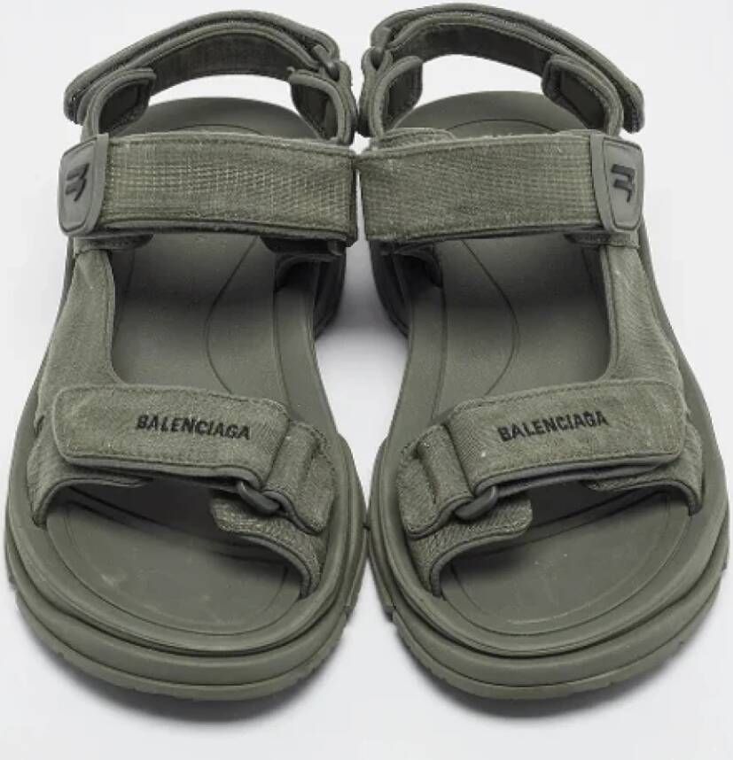 Balenciaga Vintage Pre-owned Fabric sandals Green Heren