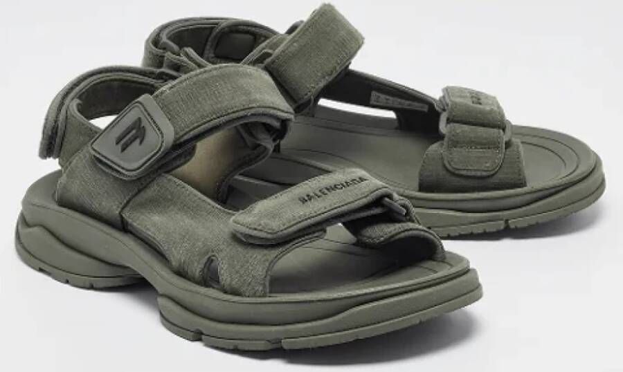 Balenciaga Vintage Pre-owned Fabric sandals Green Heren