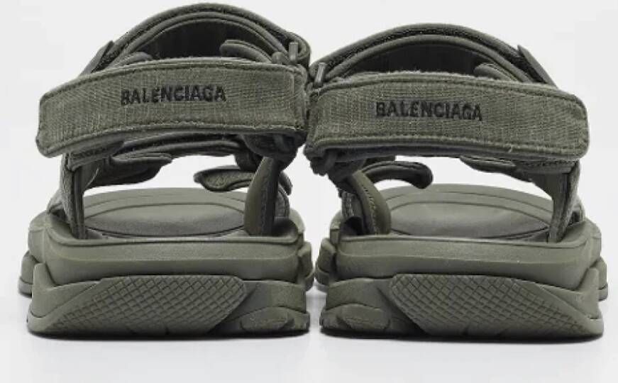 Balenciaga Vintage Pre-owned Fabric sandals Green Heren
