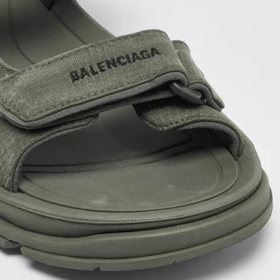 Balenciaga Vintage Pre-owned Fabric sandals Green Heren