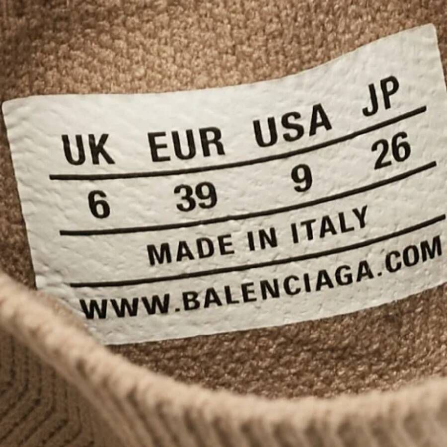 Balenciaga Vintage Pre-owned Fabric sneakers Beige Dames