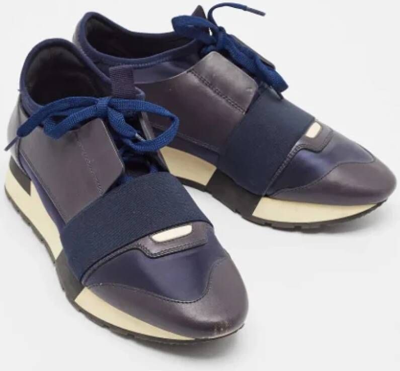 Balenciaga Vintage Pre-owned Fabric sneakers Blue Dames