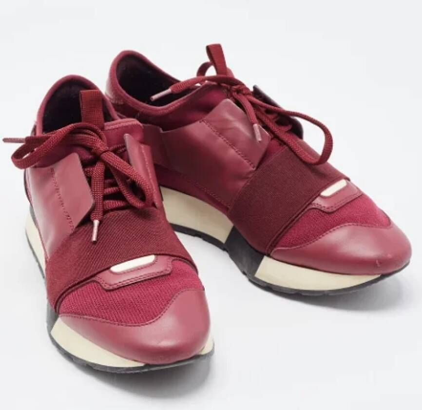 Balenciaga Vintage Pre-owned Fabric sneakers Red Dames