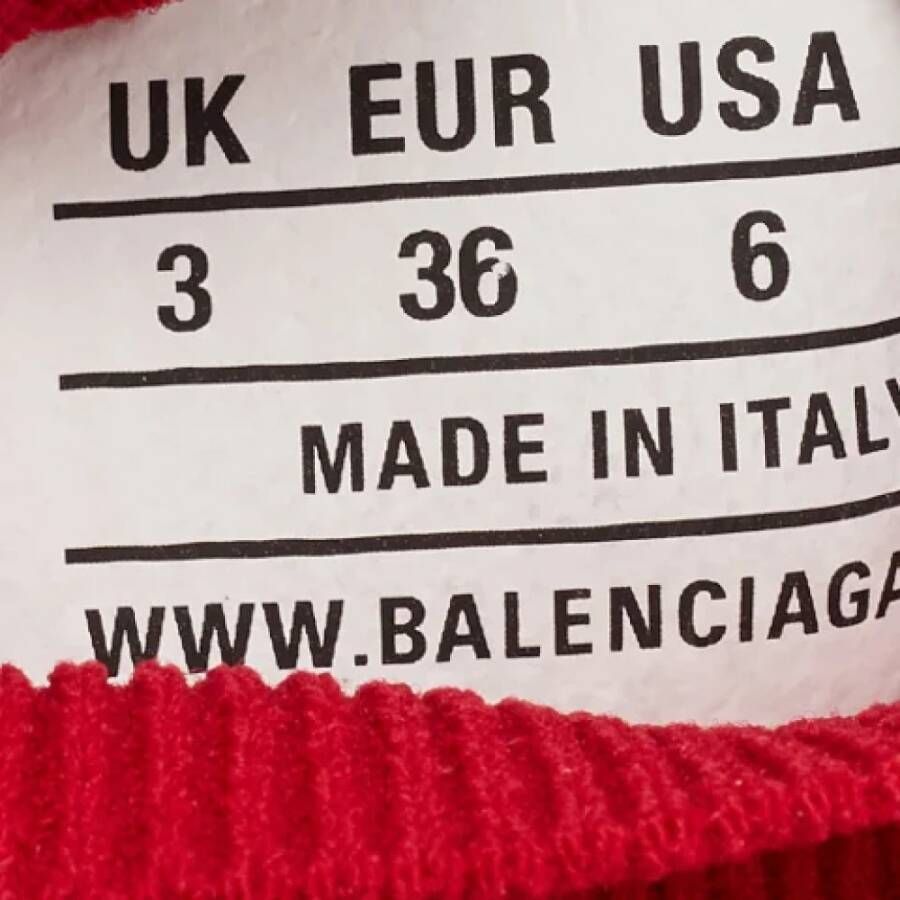Balenciaga Vintage Pre-owned Fabric sneakers Red Dames