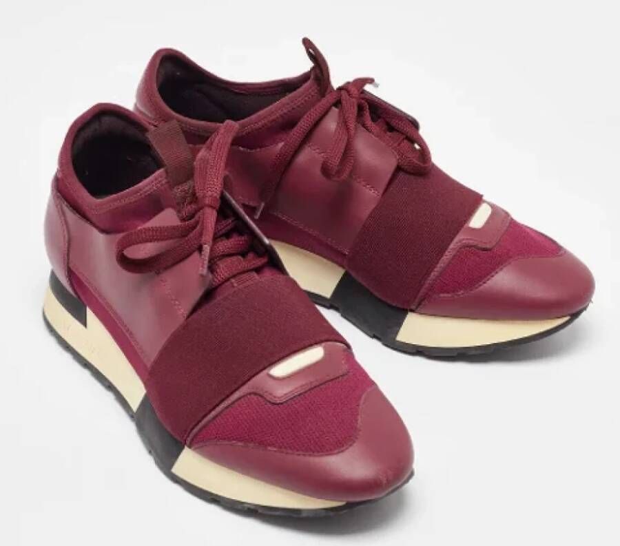 Balenciaga Vintage Pre-owned Fabric sneakers Red Dames
