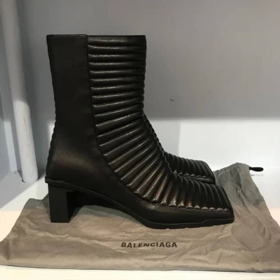 Balenciaga Vintage Pre-owned Leather boots Black Dames