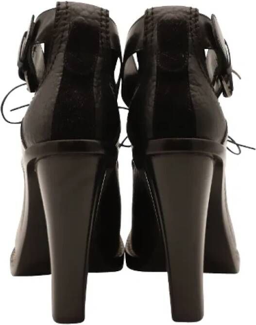 Balenciaga Vintage Pre-owned Leather boots Black Dames