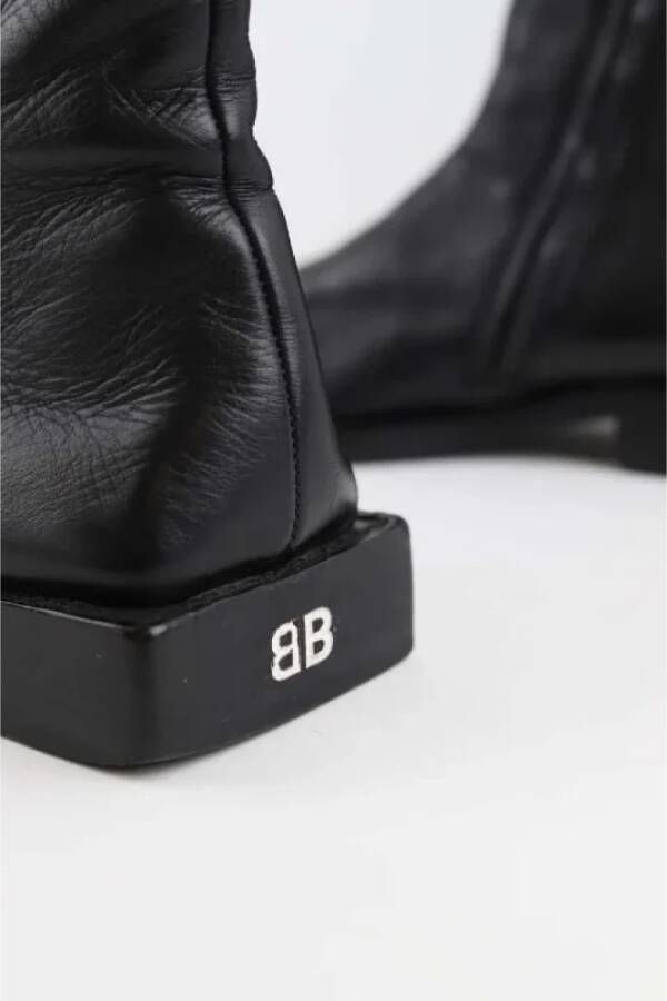 Balenciaga Vintage Pre-owned Leather boots Black Dames