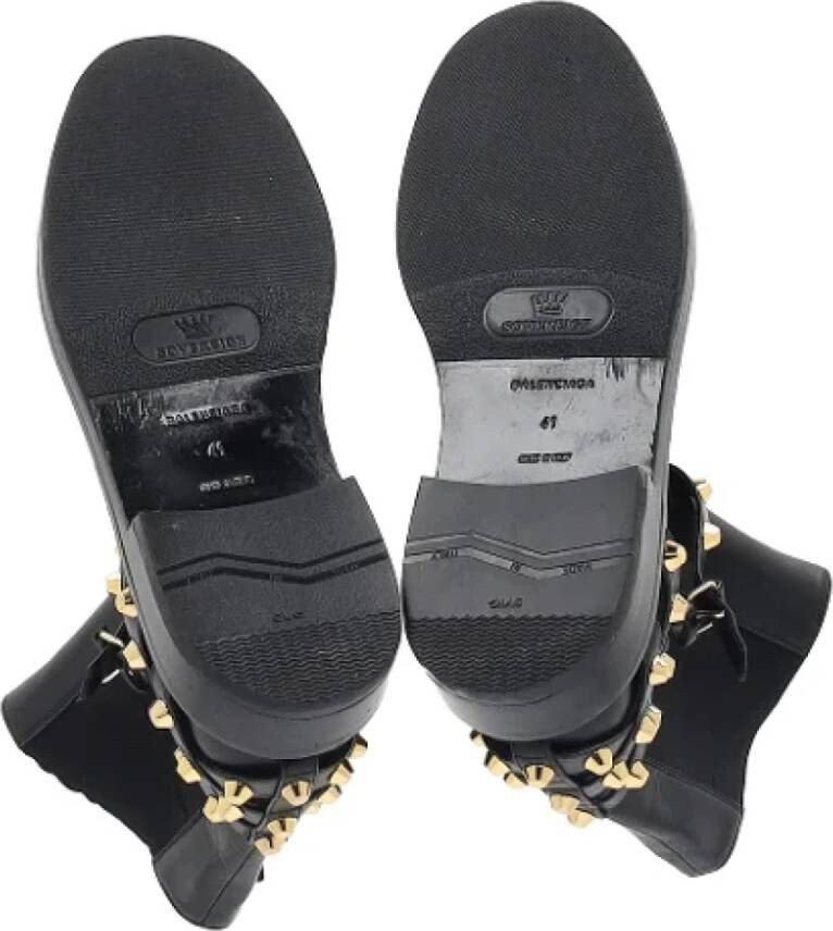 Balenciaga Vintage Pre-owned Leather boots Black Dames