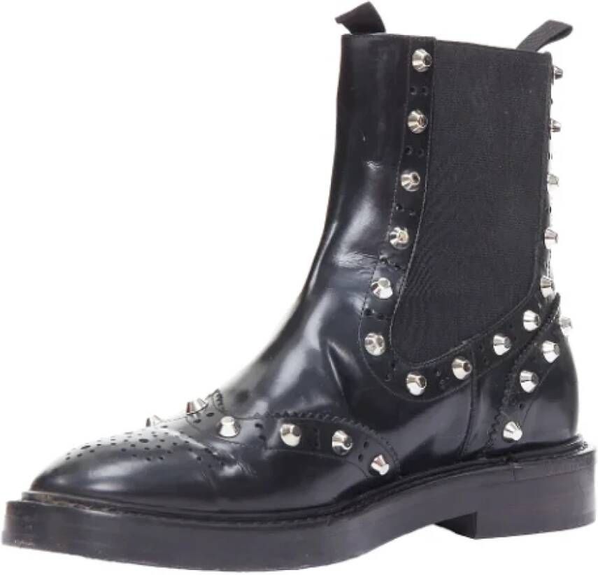 Balenciaga Vintage Pre-owned Leather boots Black Dames