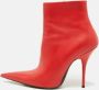 Balenciaga Vintage Pre-owned Leather boots Red Dames - Thumbnail 2
