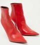 Balenciaga Vintage Pre-owned Leather boots Red Dames - Thumbnail 5