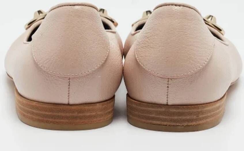Balenciaga Vintage Pre-owned Leather flats Beige Dames