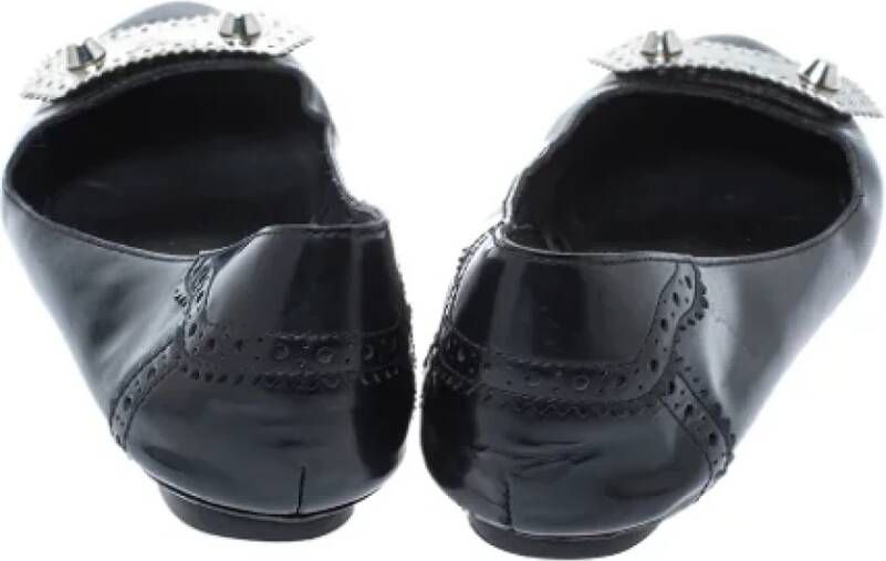 Balenciaga Vintage Pre-owned Leather flats Black Dames