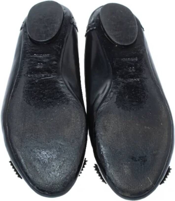 Balenciaga Vintage Pre-owned Leather flats Black Dames