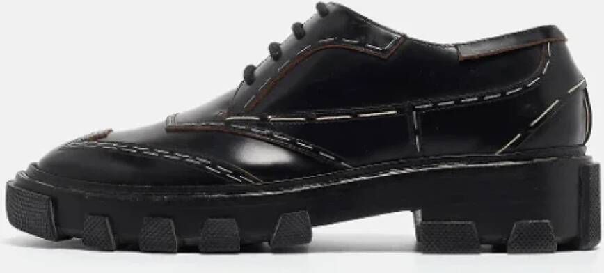 Balenciaga Vintage Pre-owned Leather flats Black Dames
