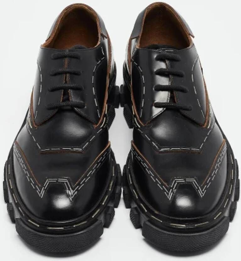 Balenciaga Vintage Pre-owned Leather flats Black Dames