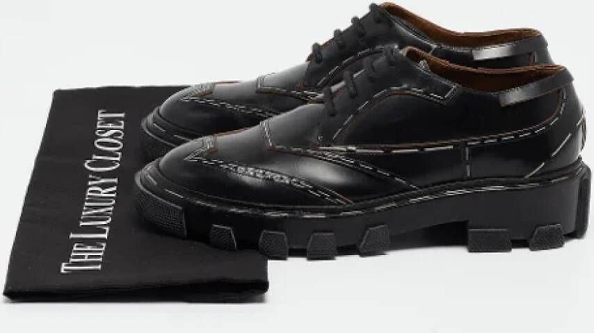 Balenciaga Vintage Pre-owned Leather flats Black Dames