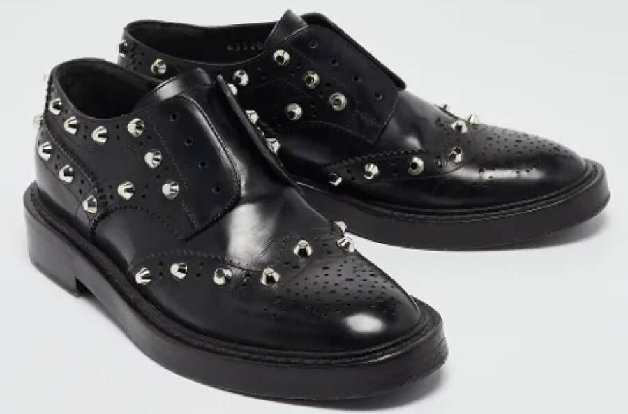 Balenciaga Vintage Pre-owned Leather flats Black Dames