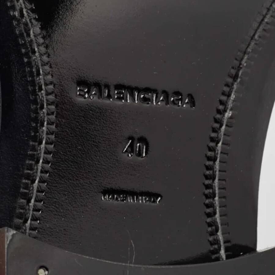 Balenciaga Vintage Pre-owned Leather flats Black Dames