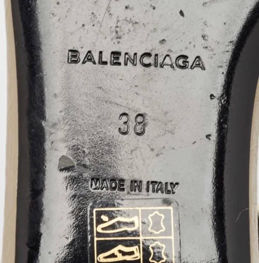 Balenciaga Vintage Pre-owned Leather flats Brown Dames