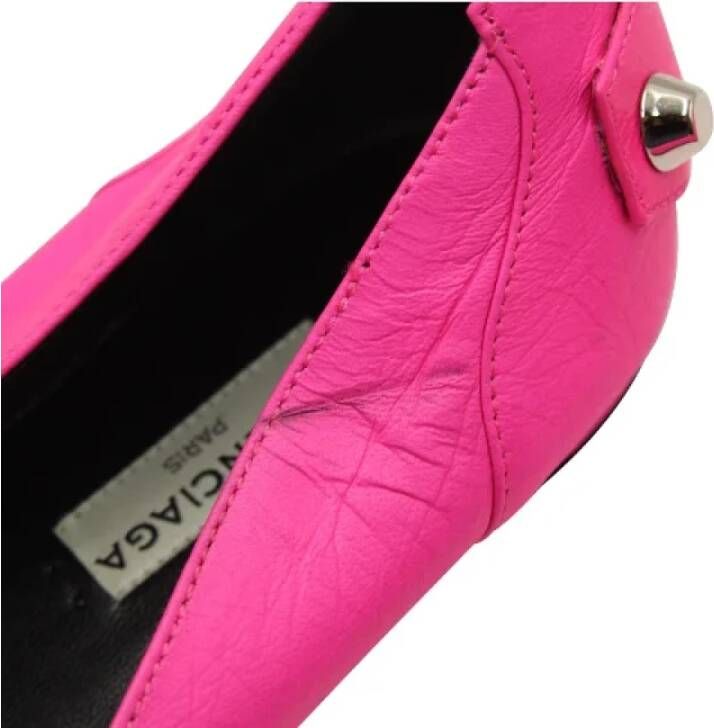 Balenciaga Vintage Pre-owned Leather flats Pink Dames