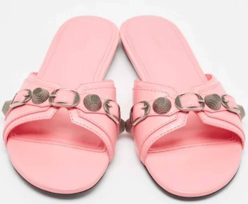 Balenciaga Vintage Pre-owned Leather flats Pink Dames