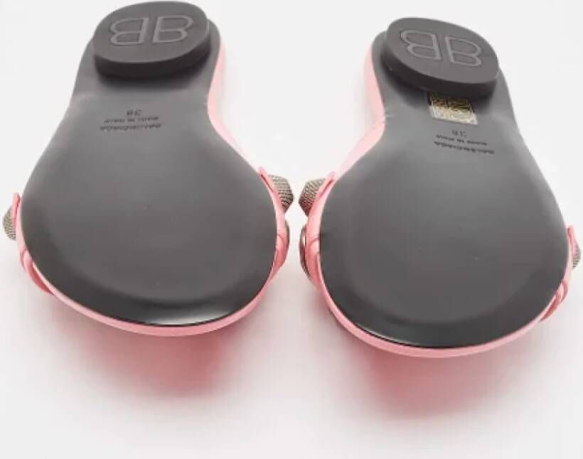 Balenciaga Vintage Pre-owned Leather flats Pink Dames