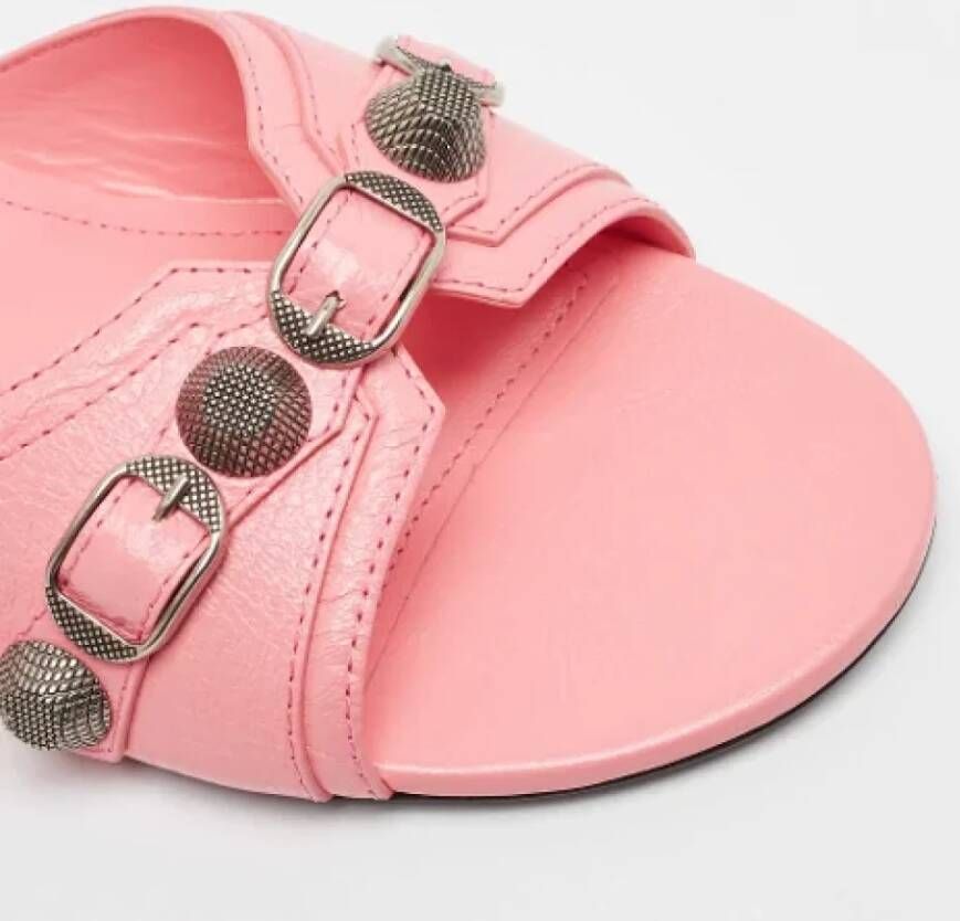 Balenciaga Vintage Pre-owned Leather flats Pink Dames