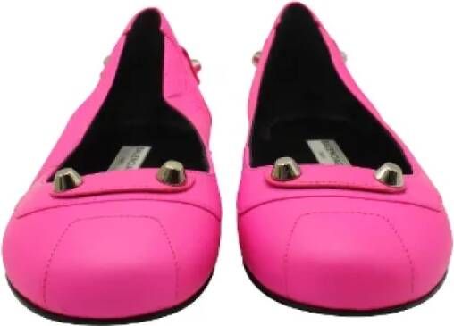 Balenciaga Vintage Pre-owned Leather flats Pink Dames