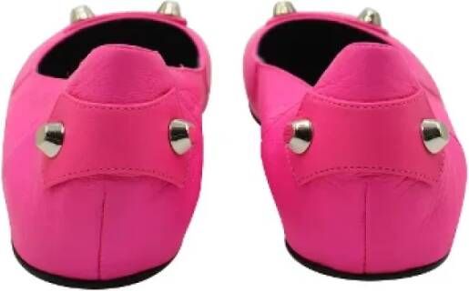 Balenciaga Vintage Pre-owned Leather flats Pink Dames