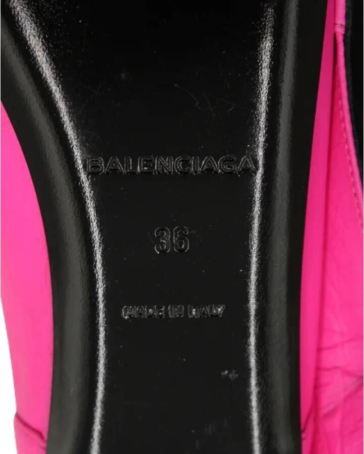 Balenciaga Vintage Pre-owned Leather flats Pink Dames