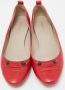 Balenciaga Vintage Pre-owned Leather flats Red Dames - Thumbnail 2