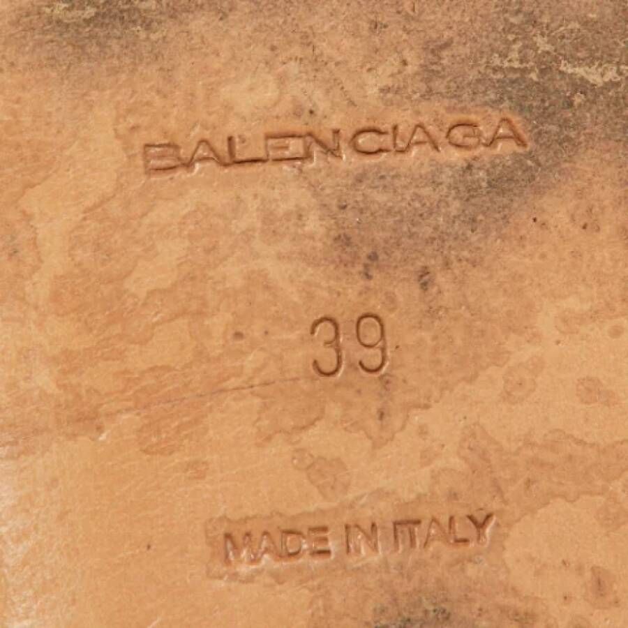 Balenciaga Vintage Pre-owned Leather flats Red Dames