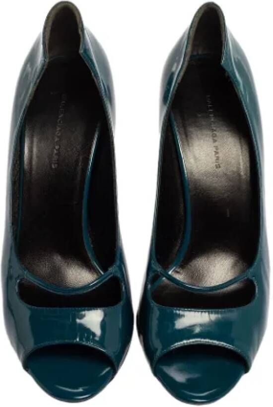 Balenciaga Vintage Pre-owned Leather heels Blue Dames