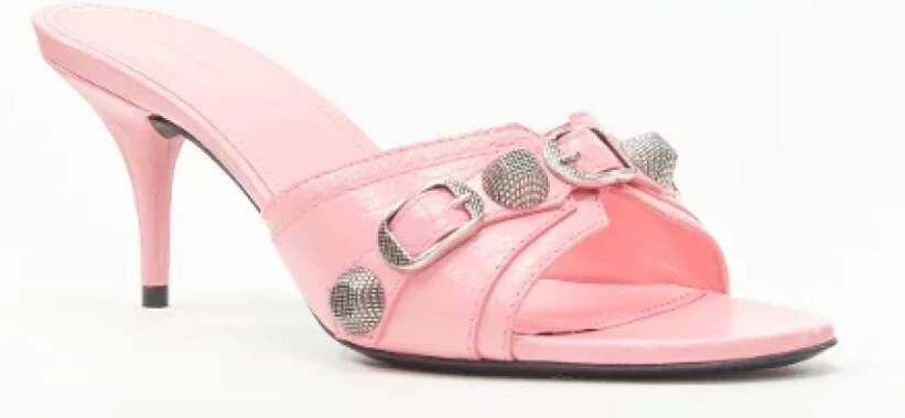 Balenciaga Vintage Pre-owned Leather heels Pink Unisex
