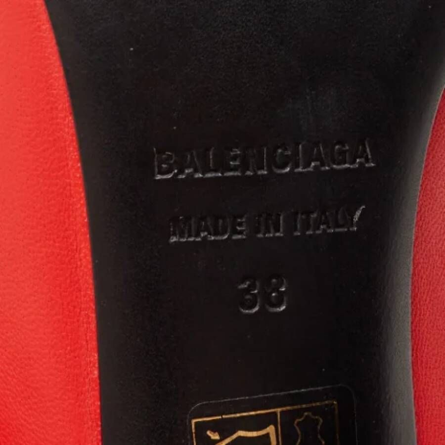 Balenciaga Vintage Pre-owned Leather heels Red Dames
