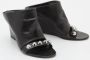 Balenciaga Vintage Pre-owned Leather mules Black Dames - Thumbnail 4