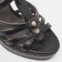 Balenciaga Vintage Pre-owned Leather sandals Black Dames - Thumbnail 6