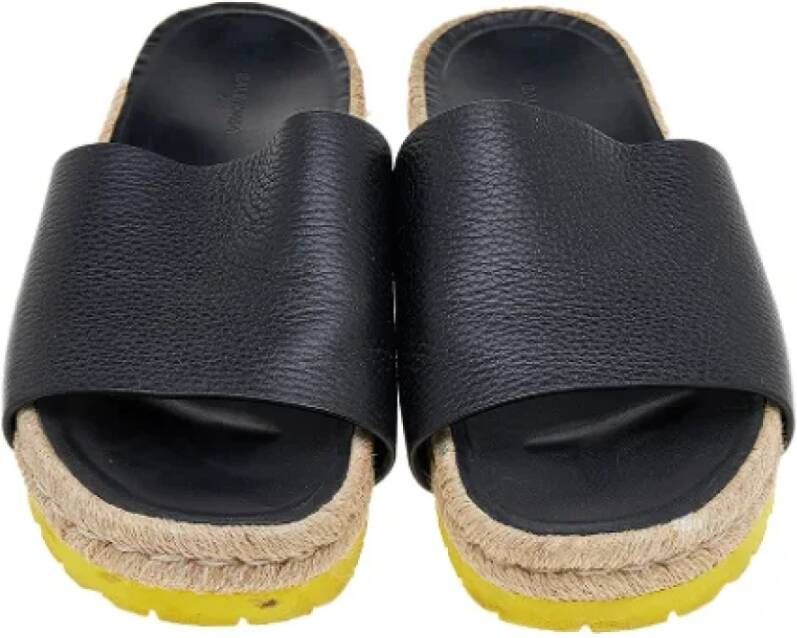 Balenciaga Vintage Pre-owned Leather sandals Black Dames