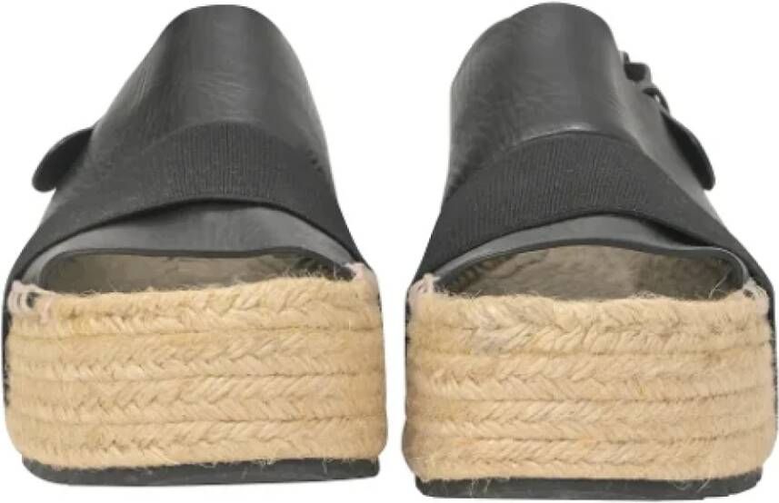 Balenciaga Vintage Pre-owned Leather sandals Black Dames