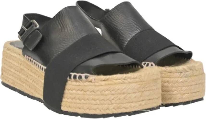 Balenciaga Vintage Pre-owned Leather sandals Black Dames