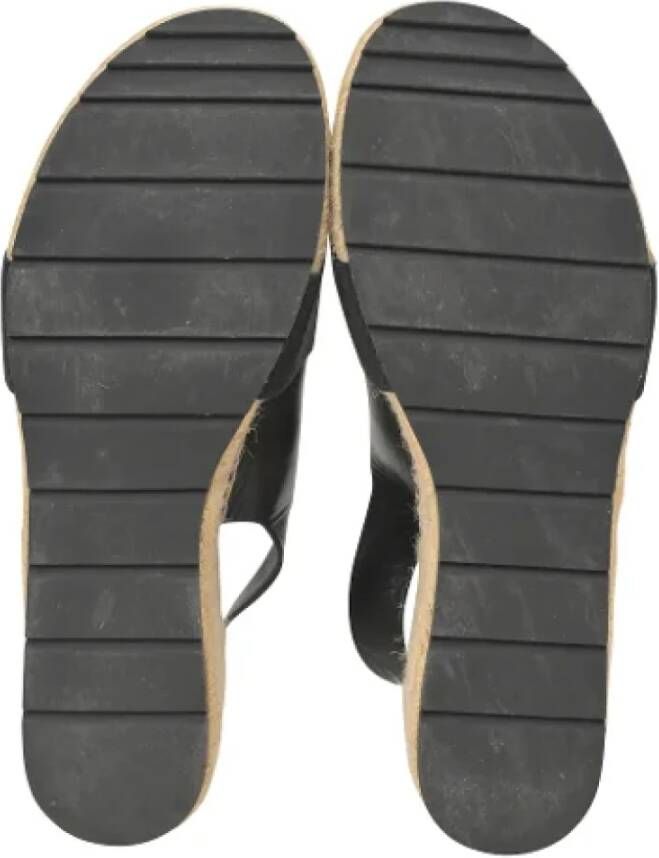 Balenciaga Vintage Pre-owned Leather sandals Black Dames