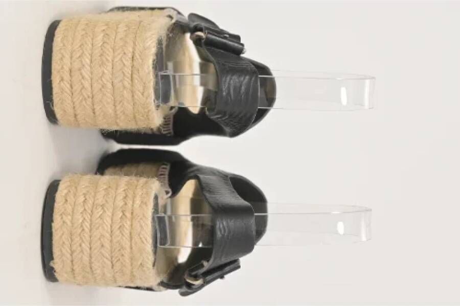 Balenciaga Vintage Pre-owned Leather sandals Black Dames