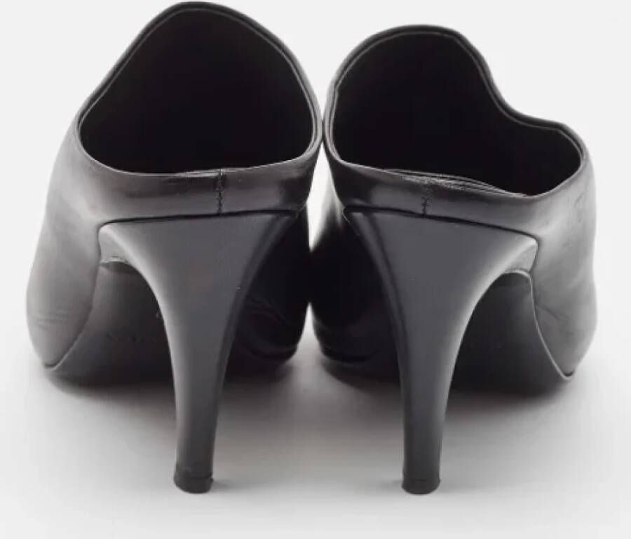 Balenciaga Vintage Pre-owned Leather sandals Black Dames