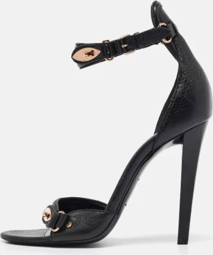 Balenciaga Vintage Pre-owned Leather sandals Black Dames