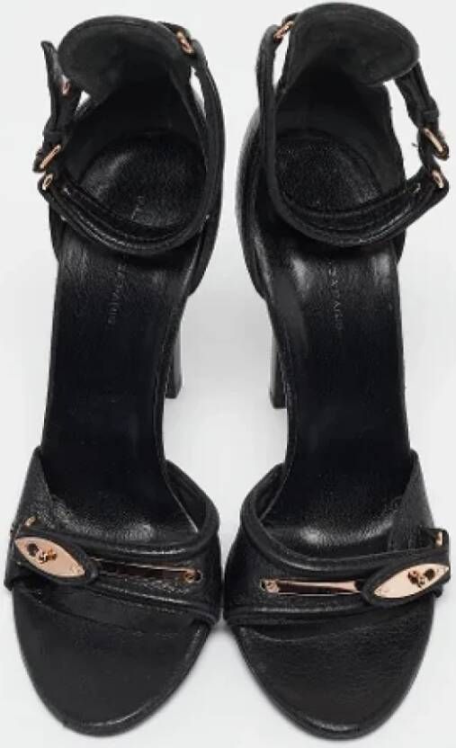 Balenciaga Vintage Pre-owned Leather sandals Black Dames