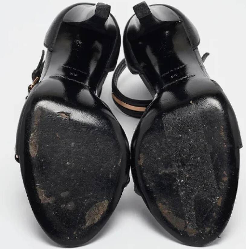 Balenciaga Vintage Pre-owned Leather sandals Black Dames