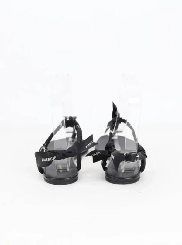 Balenciaga Vintage Pre-owned Leather sandals Black Dames